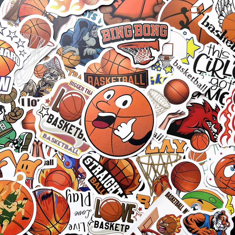 10/50 pezzi nuovo amore basket ragazzi sport graffiti adesivi bagagli impermeabili notebook skateboard frigorifero adesivi all'ingrosso