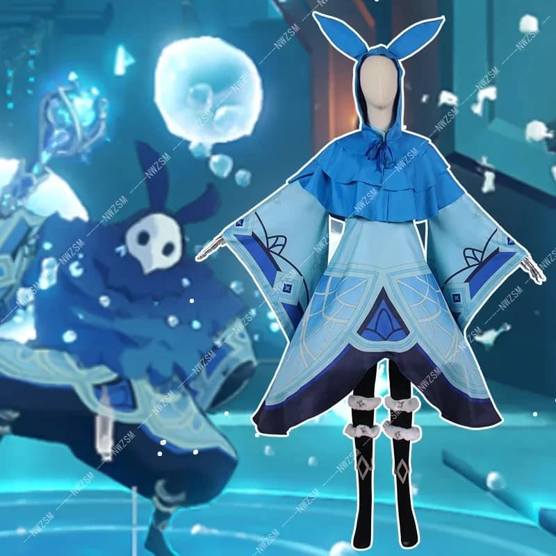 2026 HoYoverse Genshin Impact Hilichurl COS Clothing Water System Fire Ice Abyss Mage Cosplay Game D2YIJ