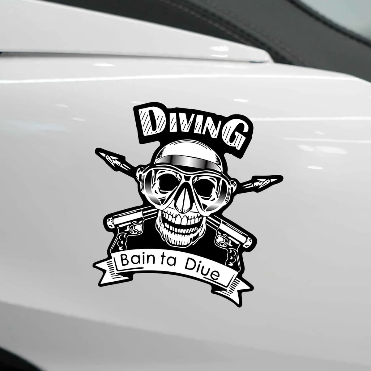 Vintage Motorcycle Skull Sticker Sheet, Waterproof Vinyl Decal Set for Bike Car Helmet
