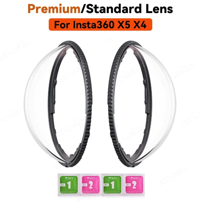 Premium lens protections for Insta 360 X5 X4 Standard lens protections for plastic/glass Insta360 X5 X4 accessories