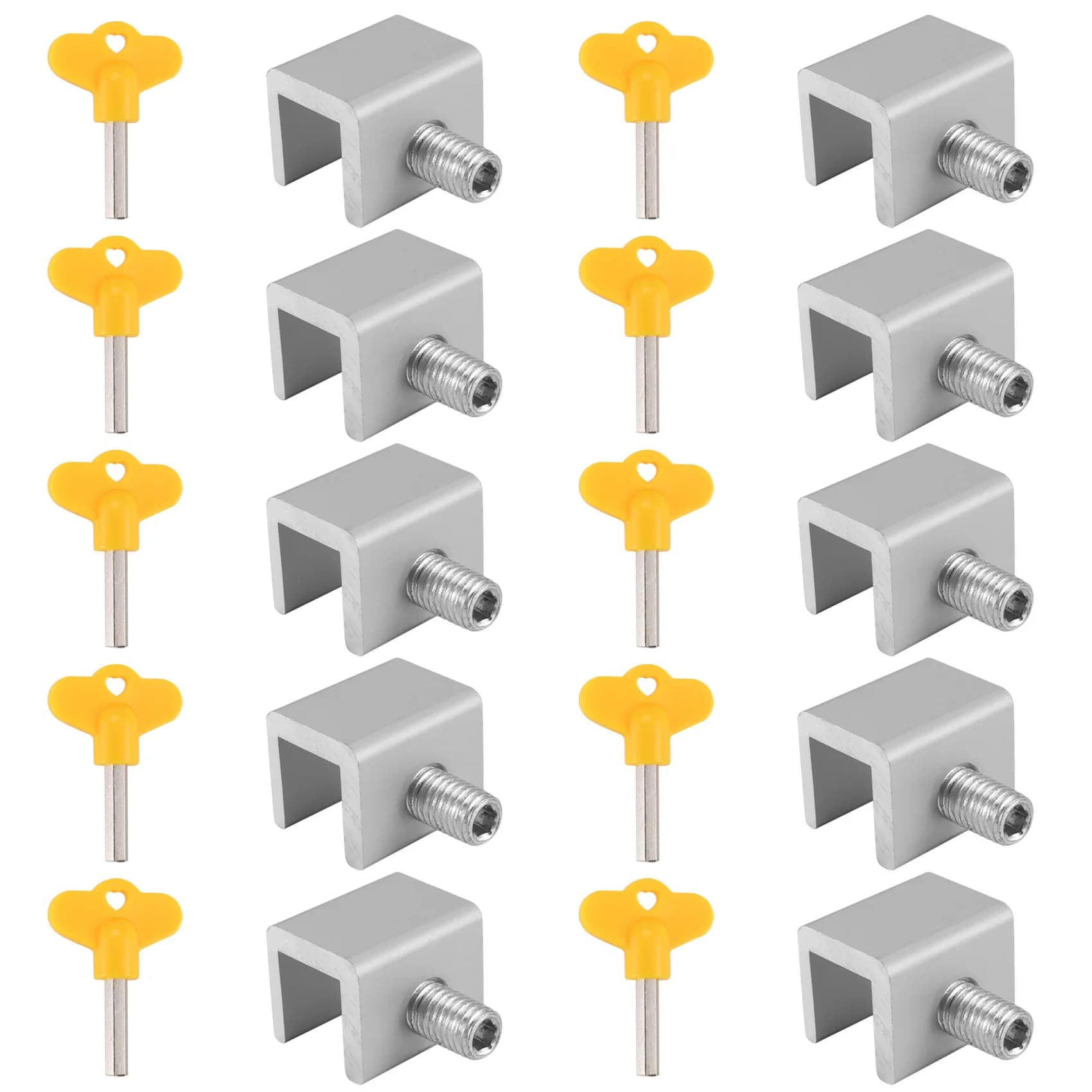 Offerte imperdibili: Set da 10 serrature di sicurezza per ante scorrevoli, armadietti, porte e finestre