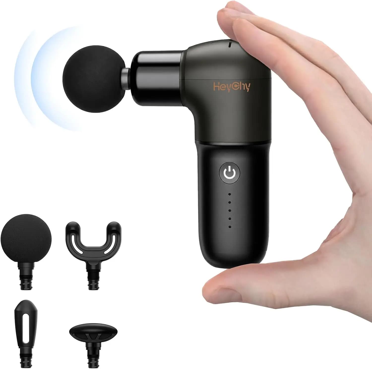Super Mini Massage Gun, Deep Tissue Percussion Muscle Massager, Compact Portable for Travel, Gym, Office, Black
