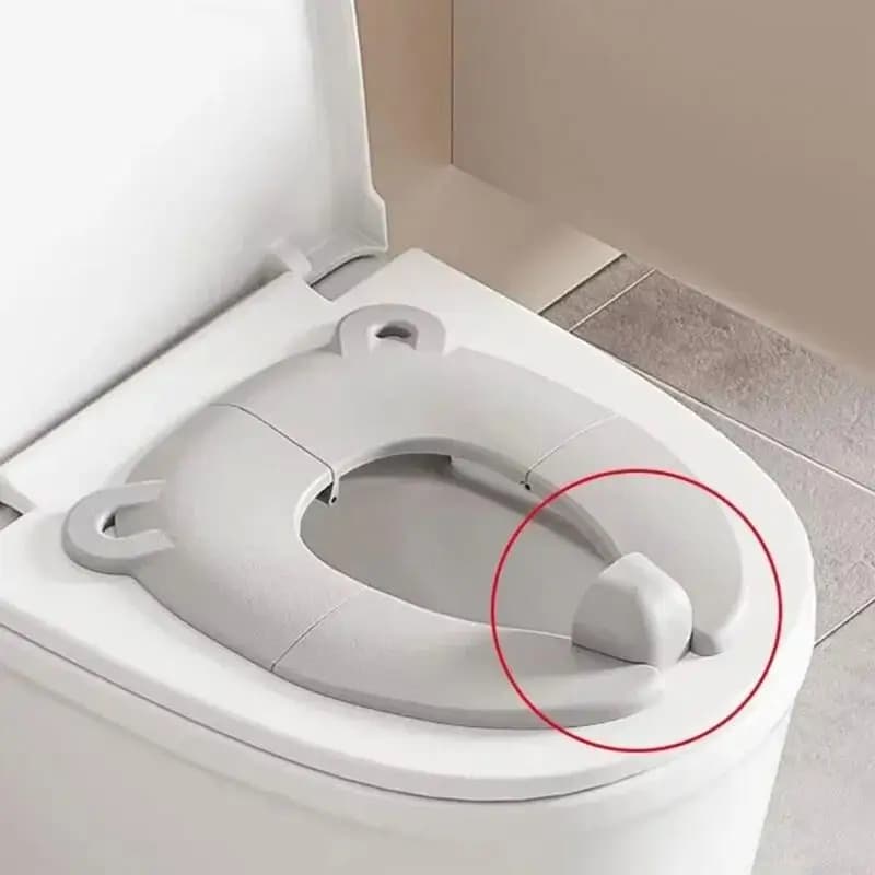 Bear Folding Portable Bathroom Children's Basin Chair Cushions Kid Potty for Home Indoor Outdoor Travel