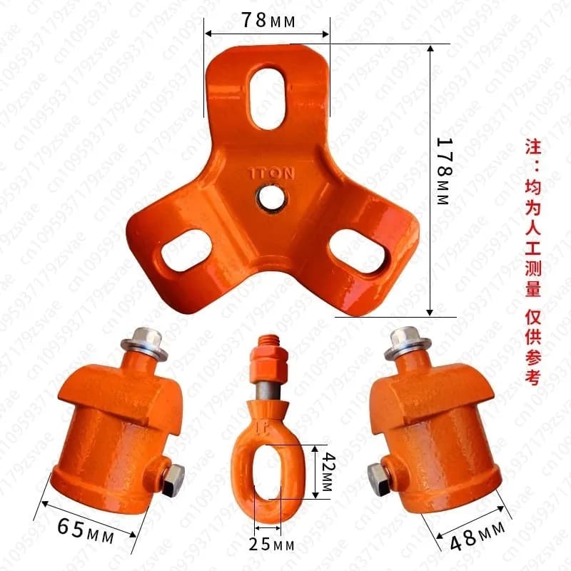 Rescue Lifting Triangle Bracket Iron Pipe Tripod With Cap Pulley Suspension Frame