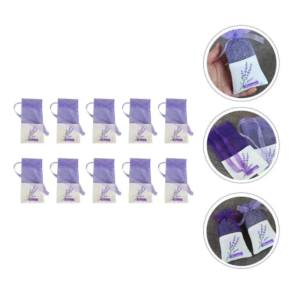 22 Sacchetti Profumati alla Lavanda in Organza Vuoti per Armadio, Cassetti, Auto, Borse, Scarpe, Valigie, Confezioni Regalo