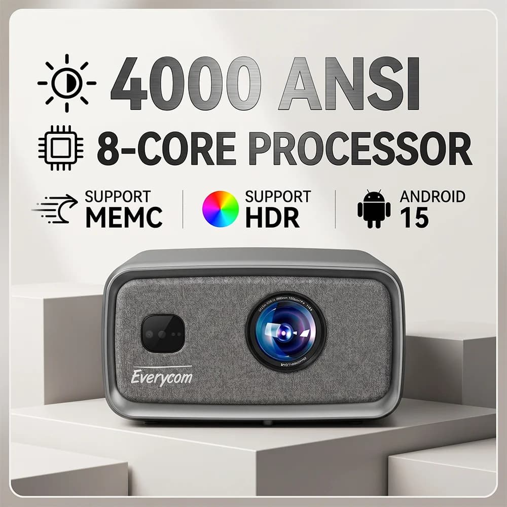 4000ANSI 350'' Screen 4K Video Projector Cubelite Ultra Android 15 Projector LCD 4K Projector Home Theater Video Projecteur 4K