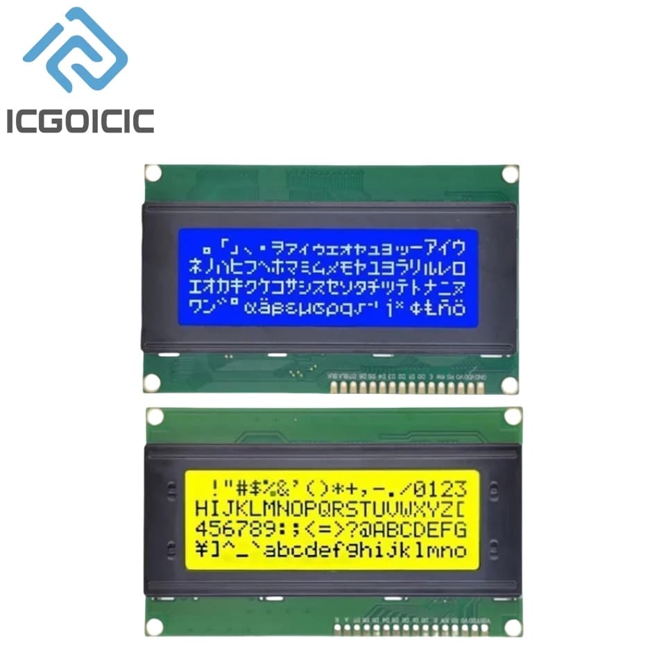 2004A LCD2004 Modulo schermo LCD blu/giallo-verde Modulo display LCD Blu giallo-verde IIC/I2C 3.3 V/5 V per Arduino Dit Kit