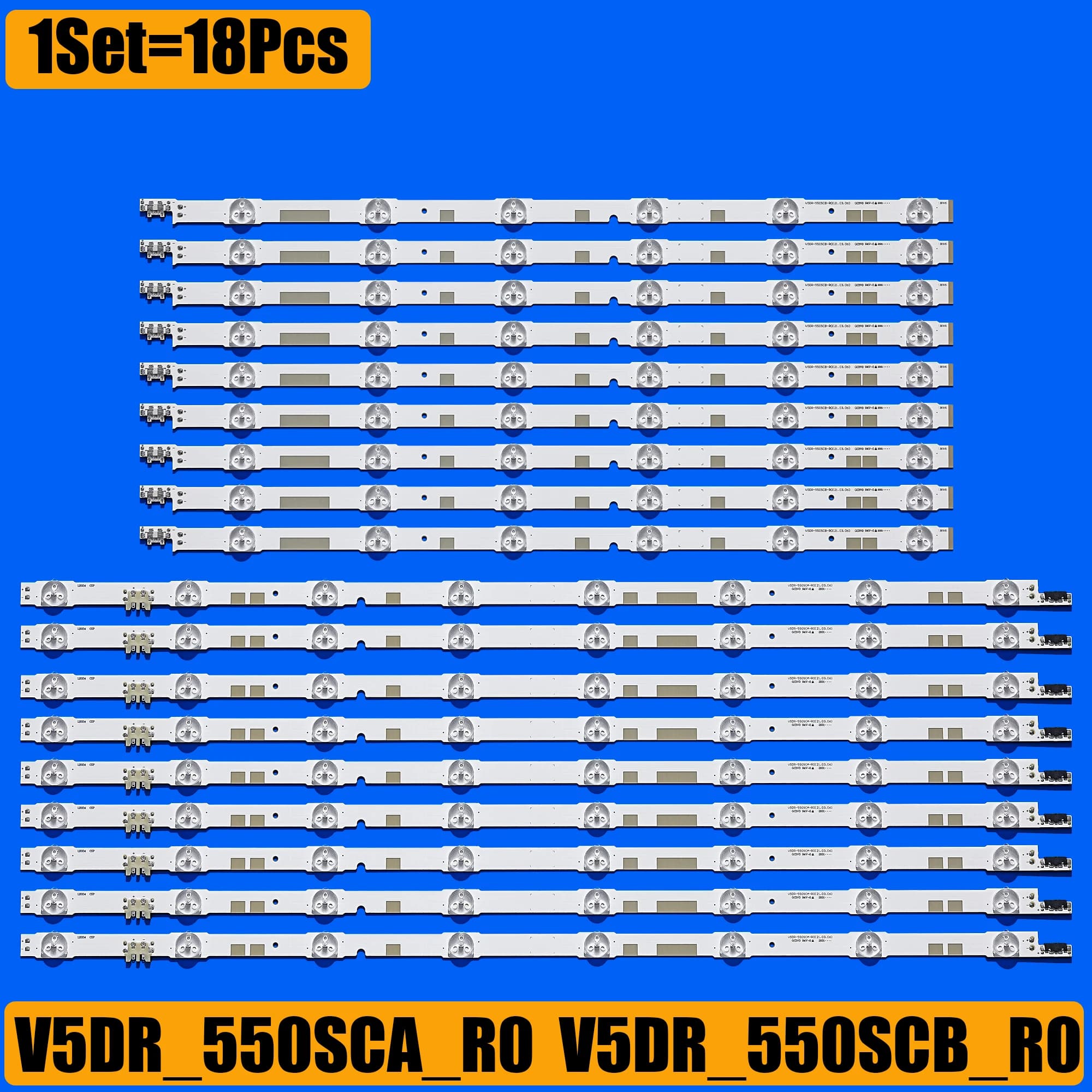 Striscia di retroilluminazione a LED per UN55JS7200 UE55JU6800K UE55JU6870U UE55JU6800 UE55JU6872U UN55JS700DF 55JU6800 UE55JS7000