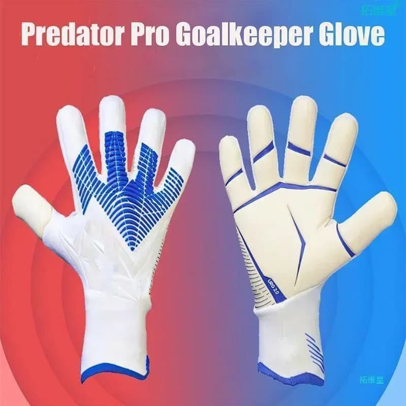 Nuovi adulti Bambini Guanti da portiere Guanti da portiere Addensare Lattice Calcio Calcio Protezione antiscivolo Guanti da portiere per bambini da calcio