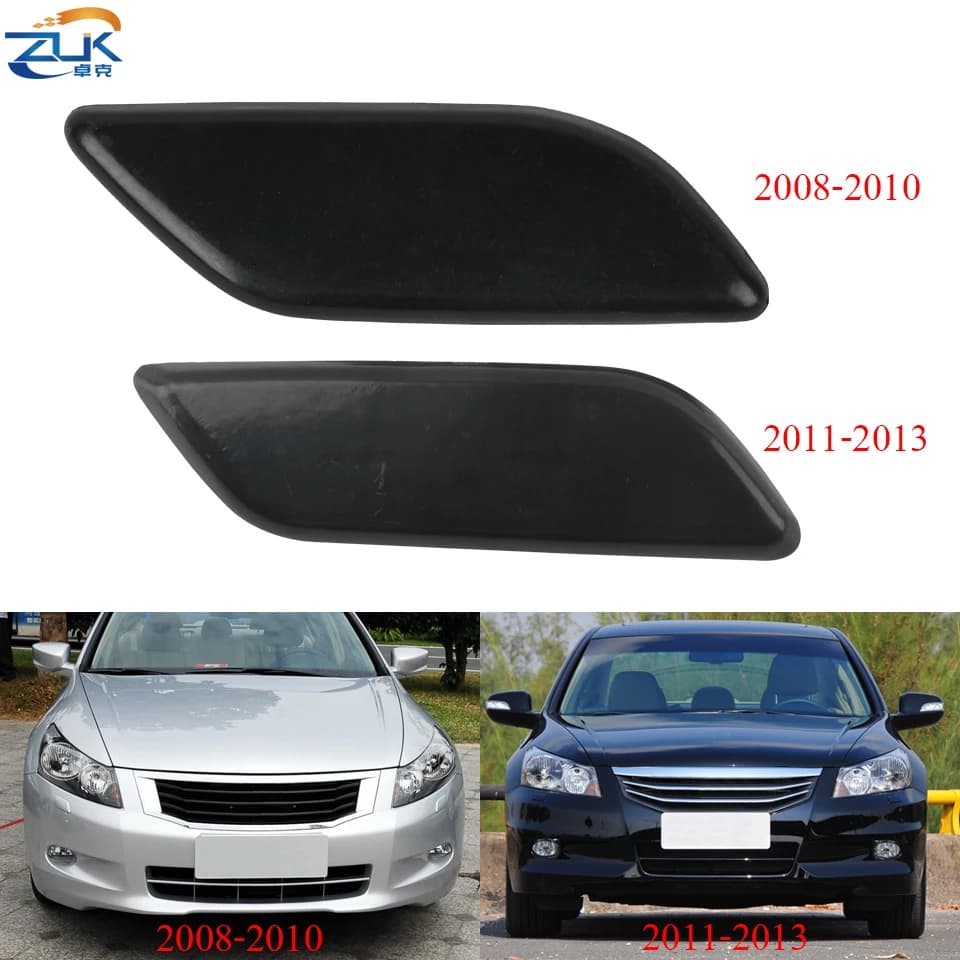 ZUK Front Headlight Washer Nozzle Cover Headlamp Water Spray Jet Cap For HONDA ACCORD 2008 2009 2010 2011 2012 2013 CP Asian