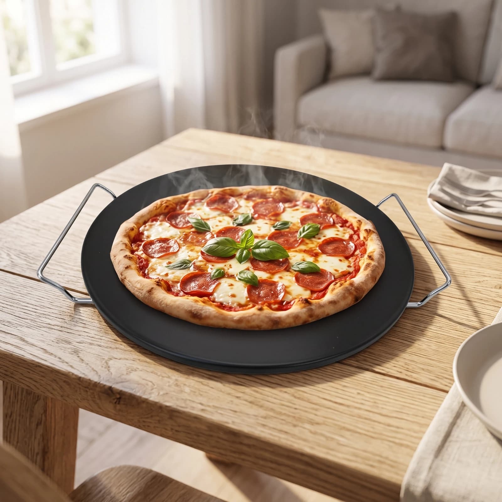 Pizza Baking Stone Flat Cordierite Pizza Stone Baking Plate Large Heavy Duty for Home Bakers