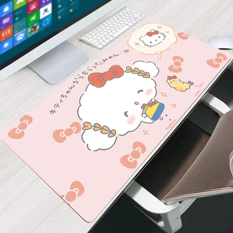Tappetino per mouse da gioco Kawaii E-sports Players Cogimyun Anime PC Computer Game Desk Mouse Mat per CS GO Office Laptop Tappetino per mouse resistente