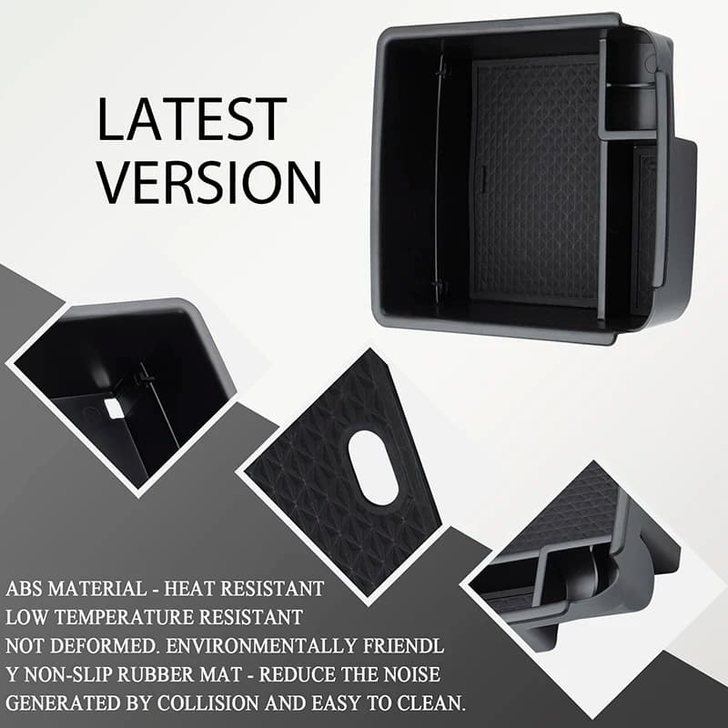 Auto Center Console Organizer Vassoio Bracciolo Scatola di Immagazzinaggio Adatto Per VW Tiguan 2 MK2 2017 2018 2019 2020 2021 2022 Auto Stivaggio Riordino