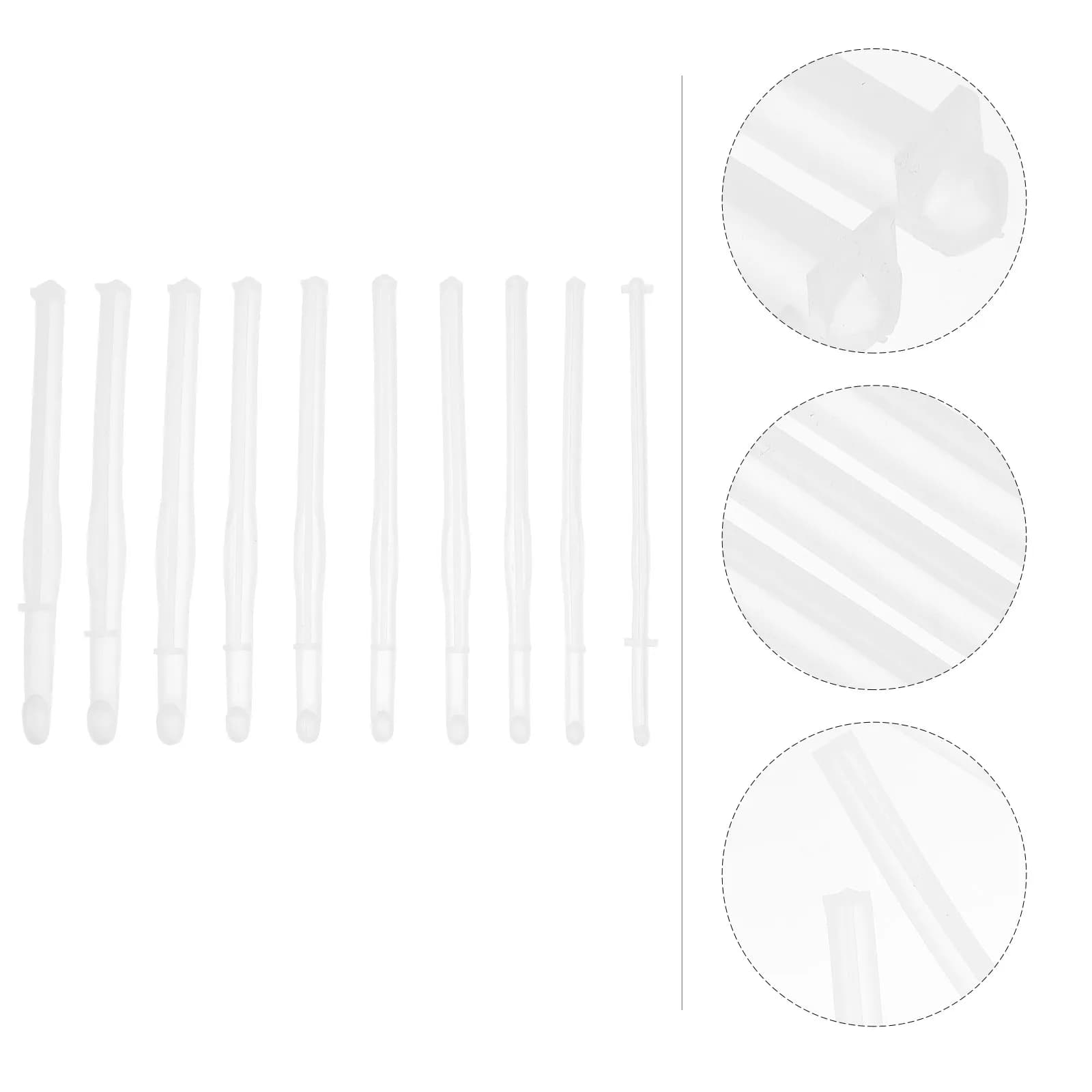 10 Pezzi Stampo in Silicone per Uncinetto, per Resina Epossidica, Flessibile, Strumento per Lavorazione a Maglia Fai da Te, per Creazione di Oggetti Personalizzati con Finitura Lucida