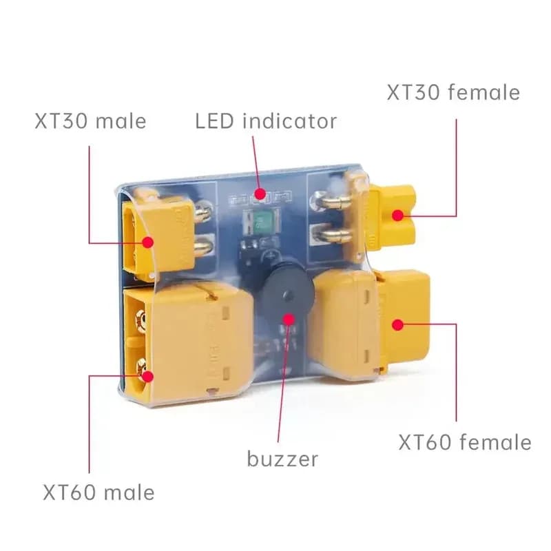 IFlight XT30 / XT60 Smart smoke cap Fuse test Safety spin Short circuit protection spin for RC FPV racing drone
