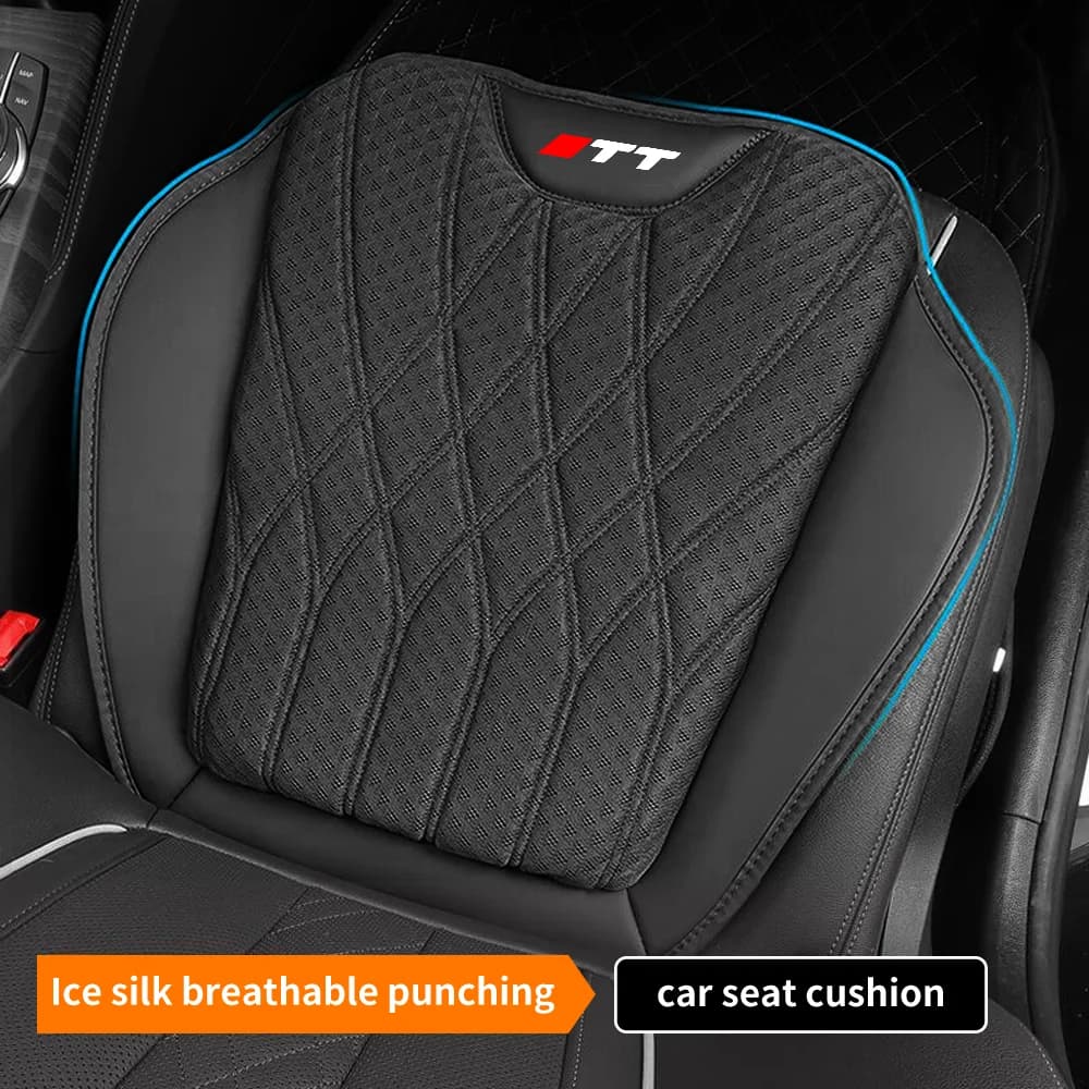 Cuscino Universale per Sedile Auto in Seta Ghiacciata Traspirante, Protezione per Sedile, Accessori Interni per Audi TT, Cuscino per Sedile Auto