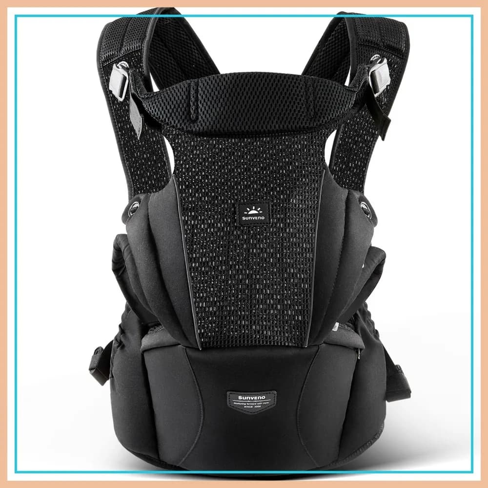 Marsupio per neonati con seduta, supporto ergonomico per bambini pesanti, leggero e traspirante, da 7 a 45 libbre
