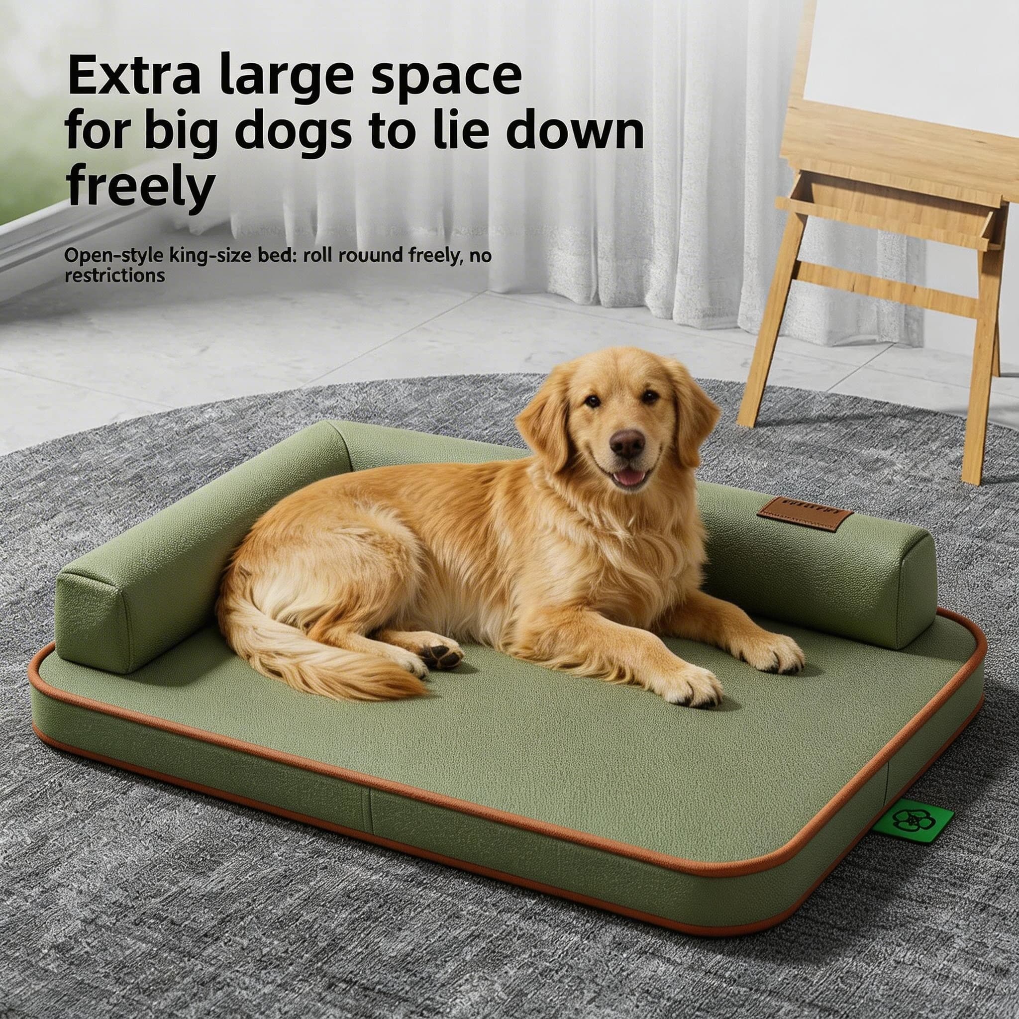 Cuccia per cani impermeabile e resistente agli strappi, di taglia media, tappetino per cani di taglia grande, adatta a tutte le stagioni, estiva, rimovibile e lavabile.