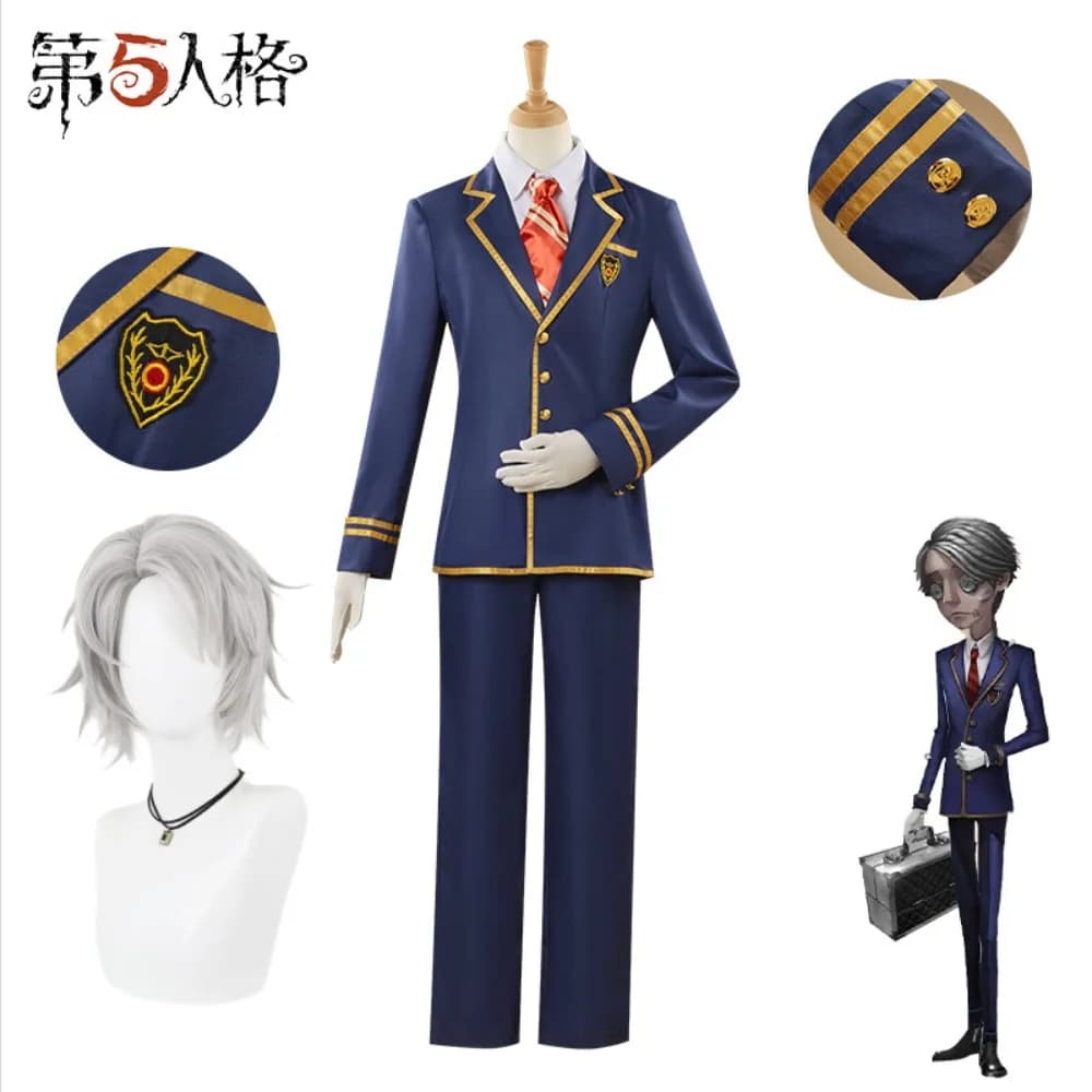 Cosplay Costume Complete Identity V Series Ivory Tower - Embalmer Aesop Carl for Men, Outfit for Halloween and Performance Teatrali