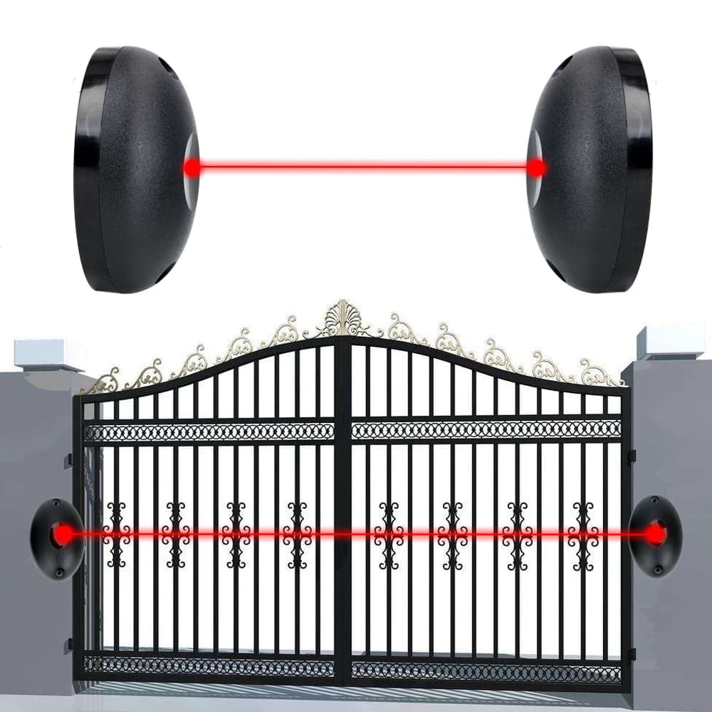 Per cancelli Porte Finestre Allarme di posizionamento esterno Barriera con sensore di radiazione a infrarossi a raggio singolo