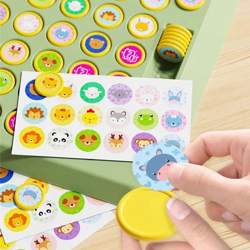 Gioco da tavolo per scacchi con vibrazione della memoria per bambini Giocattolo di addestramento cognitivo interattivo genitore-figlio Giocattolo per migliorare la messa a fuoco logica del doppio giocatore