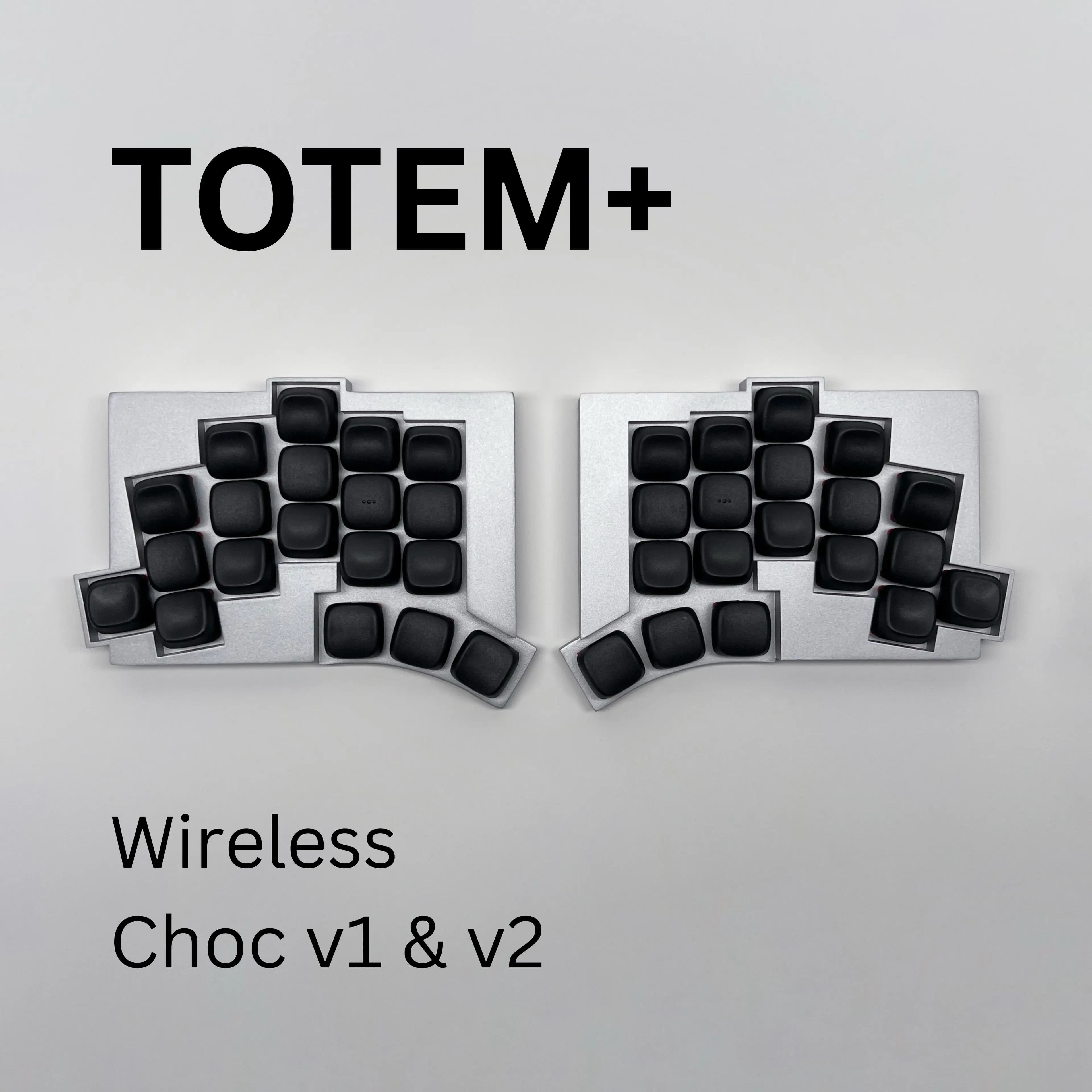 TOTEM + Tastiera divisa wireless - Bluetooth ZMK Choc V1 V2 Interruttori silenziosi a basso profilo Tastiera meccanica ergonomica Totem V2