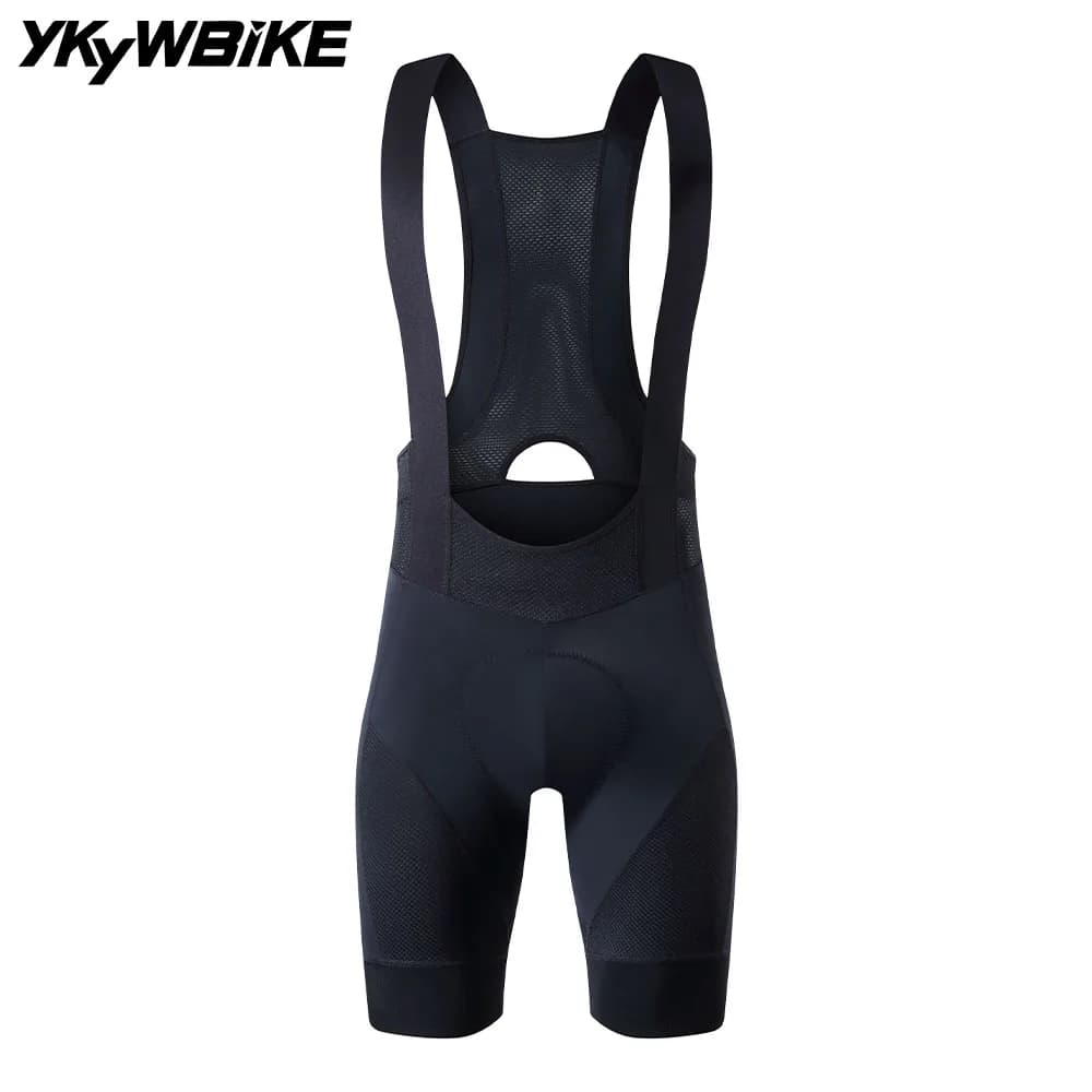 YKYWBIKE Pantaloncini da Ciclismo con Bretelle per Uomo, 5 Ore di Guida, Pantaloni Estivi per Bici da Strada, Abbigliamento da Ciclismo con Imbottitura in Spugna
