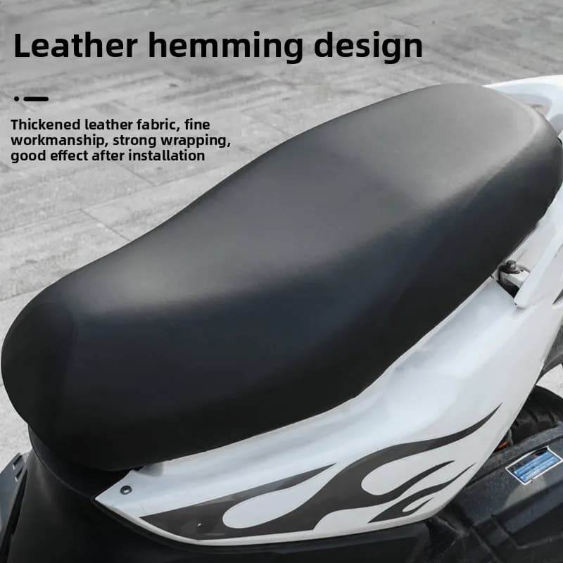 Sedile per moto Coprisedile in pelle PU Protezione solare antipolvere impermeabile Coprisedile per scooter per moto Accessori per coperture protettive