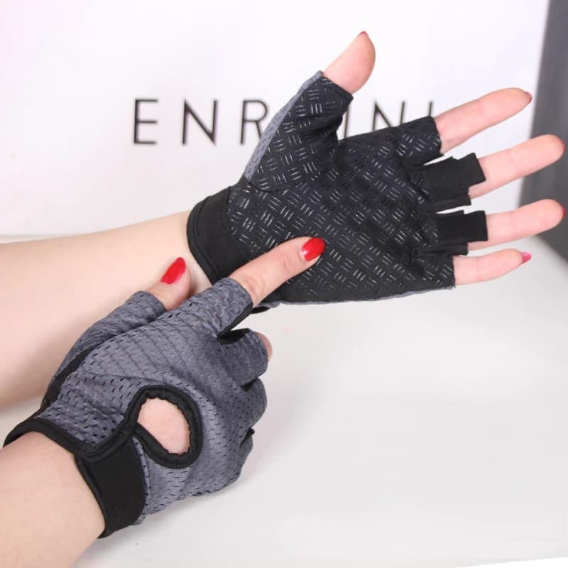 Weightlifting Gloves Women Men Fitness Gym Gloves Half Finger Breathable Non-slip Bodybuilding Training Dumbbells Gloves