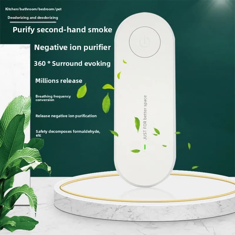 Purificatore d'aria a ioni negativi Generatore di ioni negativi portatile plug-in per ambienti con odori Fumo PM 2.5 Purificatore d'aria da cucina per WC