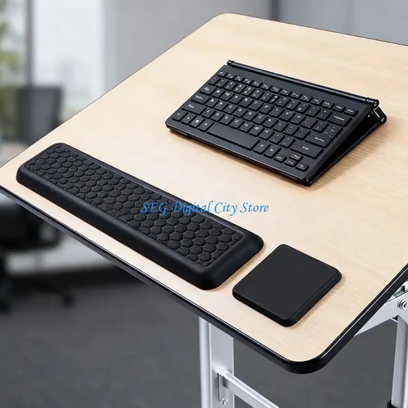 U75B Poggiapolsi per tastiere computer Base poggiapolsi per bracciolo Riposo esteso Memory foam ergonomico per tastiere e