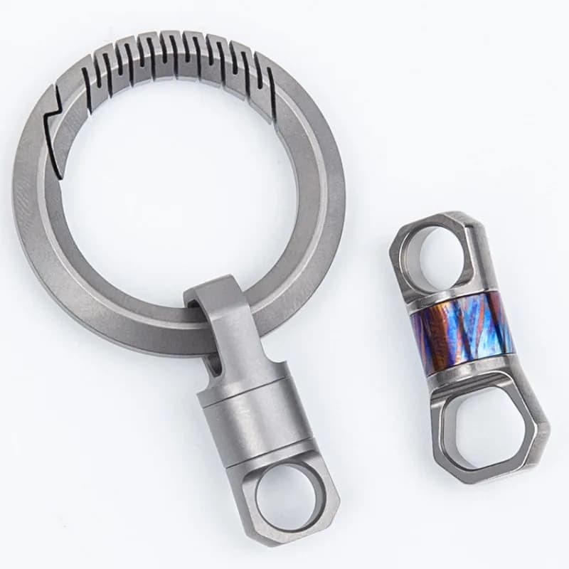 Portachiavi EDC in lega di titanio Connect Accessori Moschettone da arrampicata Clip Fibbia Portachiavi Cintura Appesa in vita Portachiavi per AUTO