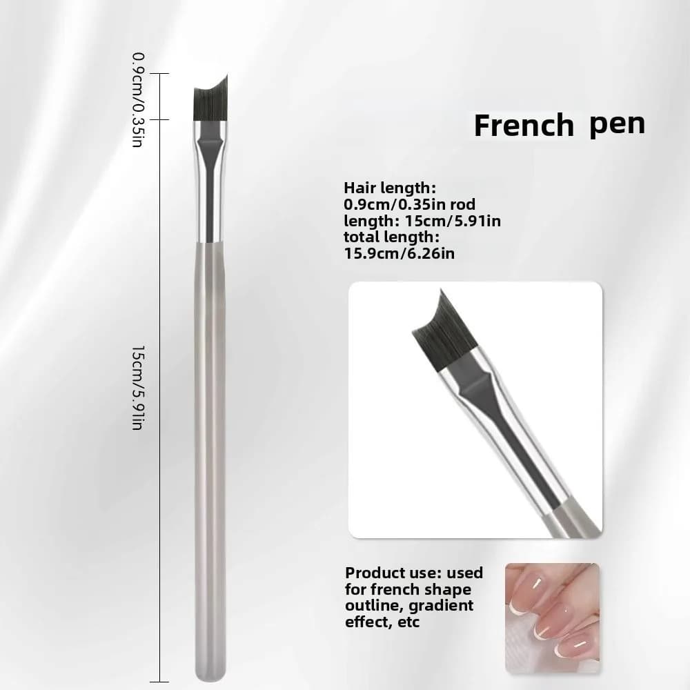 Nuova penna per nail art scozzese francese Dettaglio professionale Pennello per unghie a linea fine Penna per griglia per nail art per smalto gel
