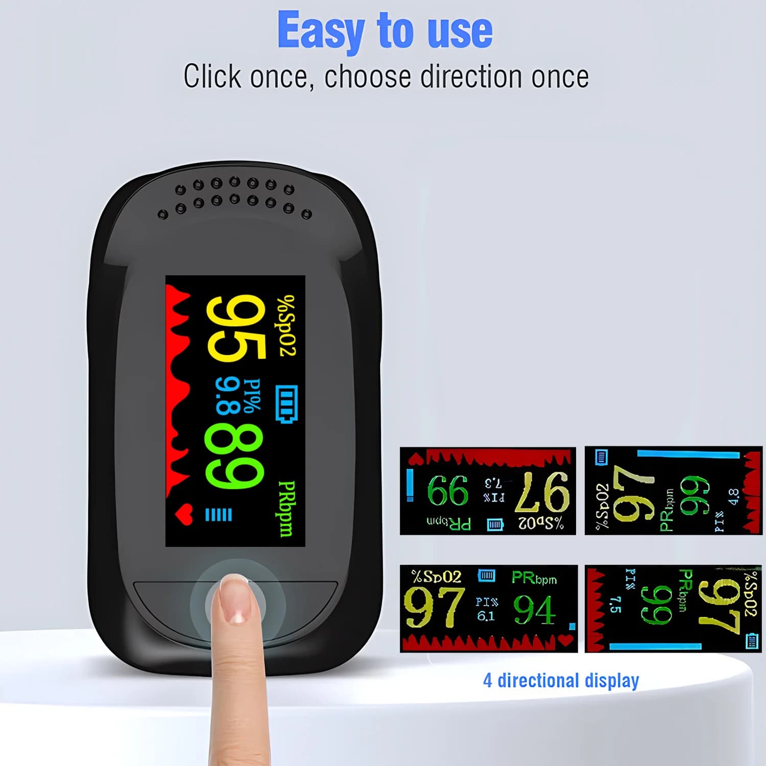 Pulsossimetro digitale TFT pulse medical pulsioximetro SPO2 PR health alarm Fingertip oximetro de dedo pulsossimetro da dito