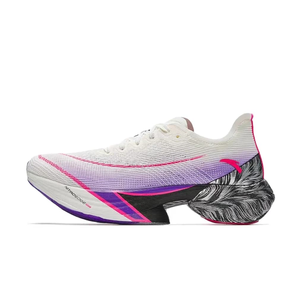 Anta C10 Pro: Scarpe da corsa eleganti e comode, antiscivolo e traspiranti per donna, bianche, viola e rosa, 122445574-6