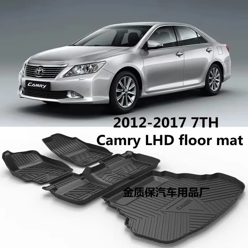 Utilizzare per il 2012-2017 TOYOTA Camry tappetino Camry tappeto per auto AllWeather Tappetino Set completo Trim to Camry tappetino per auto impermeabile