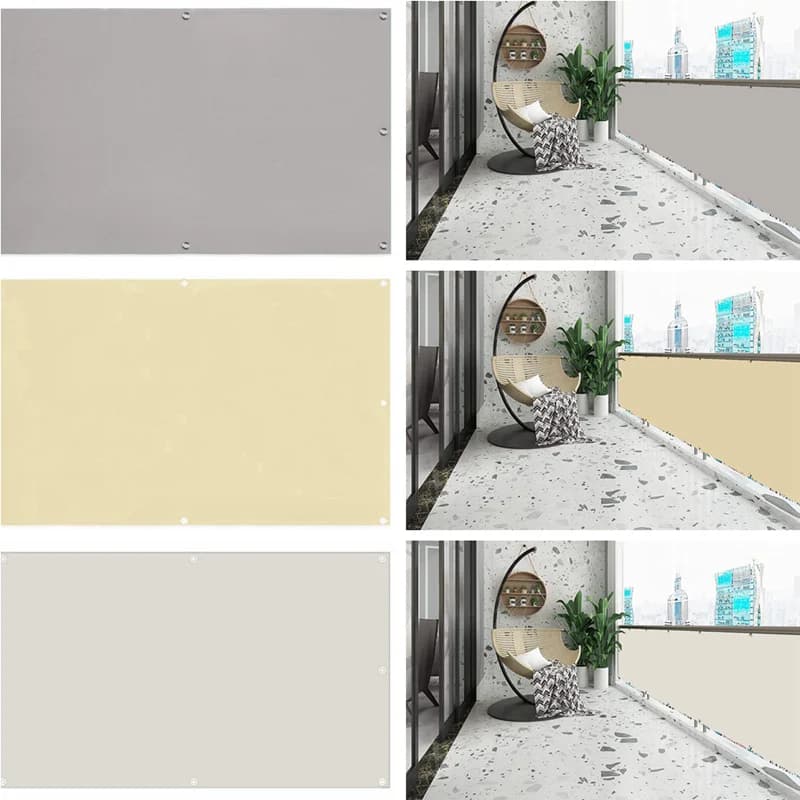 5 colori 100% poliestere impermeabile balcone sicurezza privacy schermo rete terrazza antivento rete di scherma antipioggia vele parasole