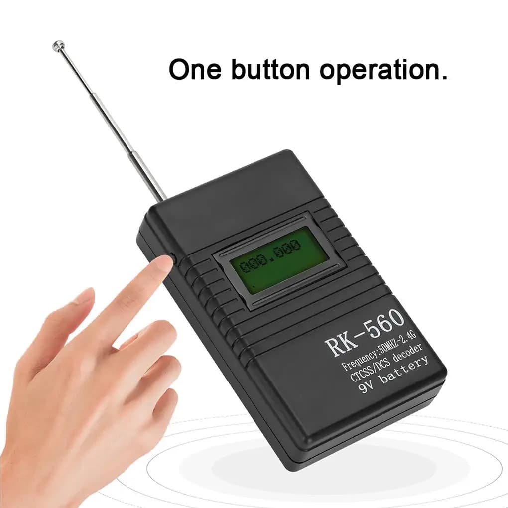 Contatore di frequenza portatile RK560 Tester radio 50 MHz-2,4 GHz Decodificatore CTCSS/DCS per ricetrasmettitori walkie-talkie radio bidirezionale