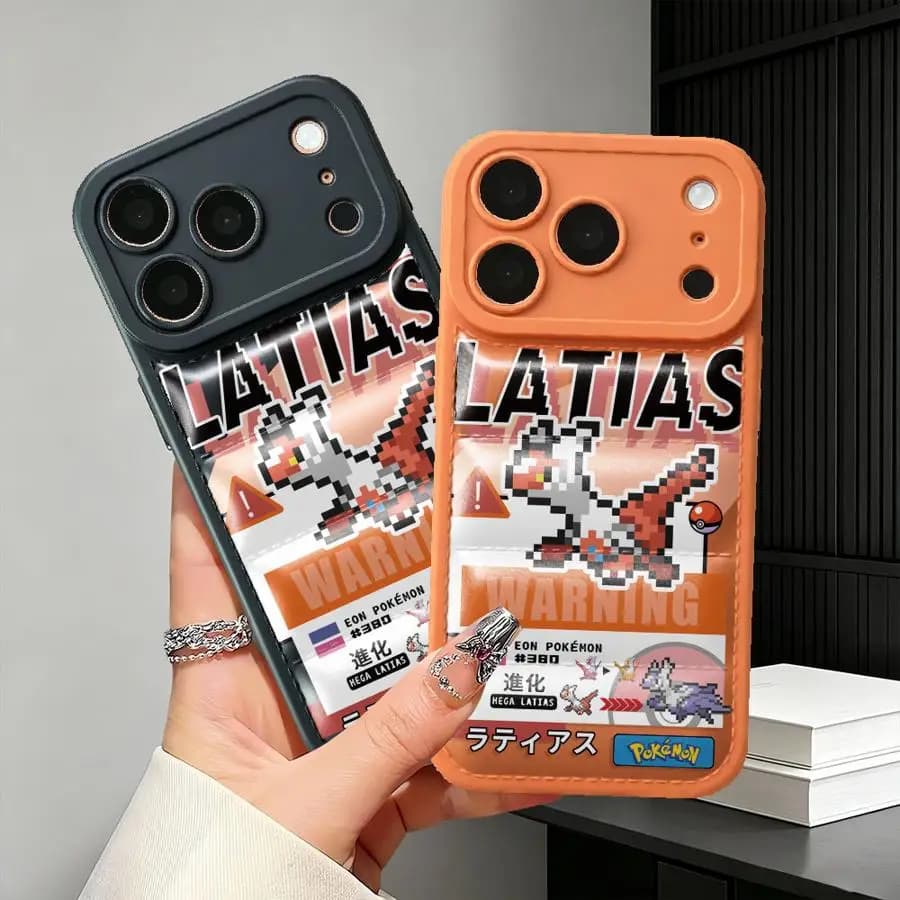 Pokemons Latias TPU Phone Cover Case for Apple iPhone 17 Pro Max 12 Plus 16e 16 17e 15Pro 13 Pro 14 11