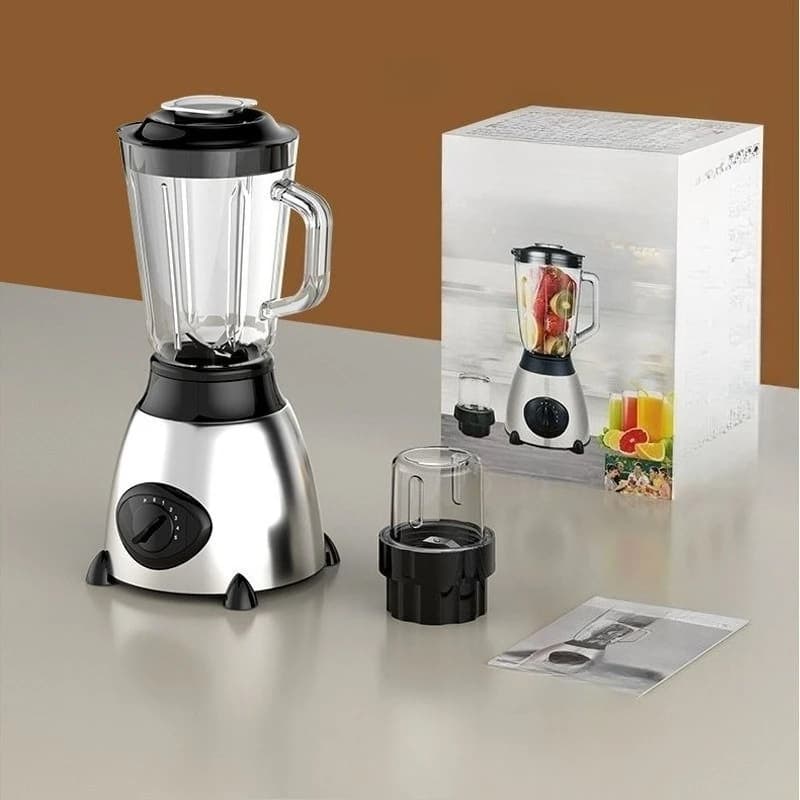 Frullatore Multifunzione con Caraffa in Vetro, Robot da Cucina da Parete per Smoothie, Tritaghiaccio e Preparazione di Succhi