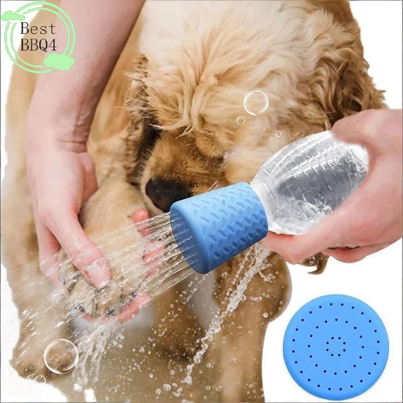 (BBQ4)Pet Shower Silicone Portable Pet Shower Head Outdoor Cat And Dog Shower Cleaning Supplies Portable Pet Shower Shower