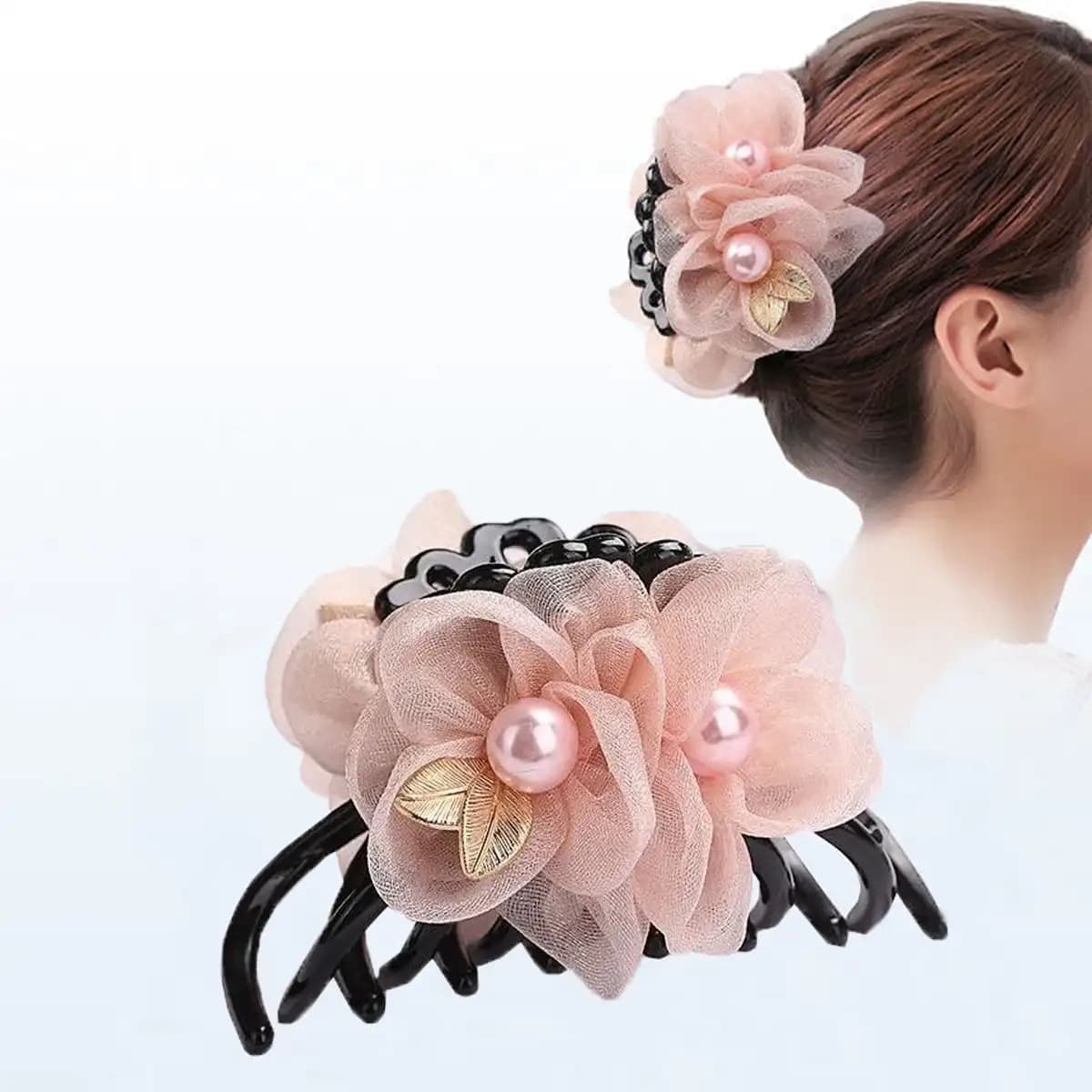 Elegante e Graziosa Molletta per Capelli Grande per Acconciature Raccogli-Tutto sul Retro della Testa, Accessorio per Capelli da Donna, e Idea Regalo per Amiche