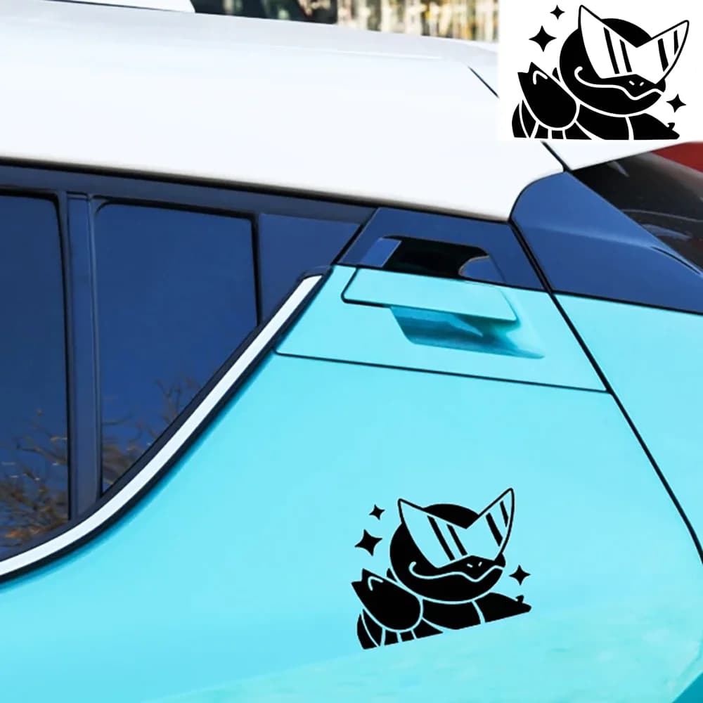 15x11.4 cm Cute Anime Decalcomanie per auto Adesivi in vinile fustellati per auto Finestra Paraurti Parabrezza Accessori per decorazioni auto