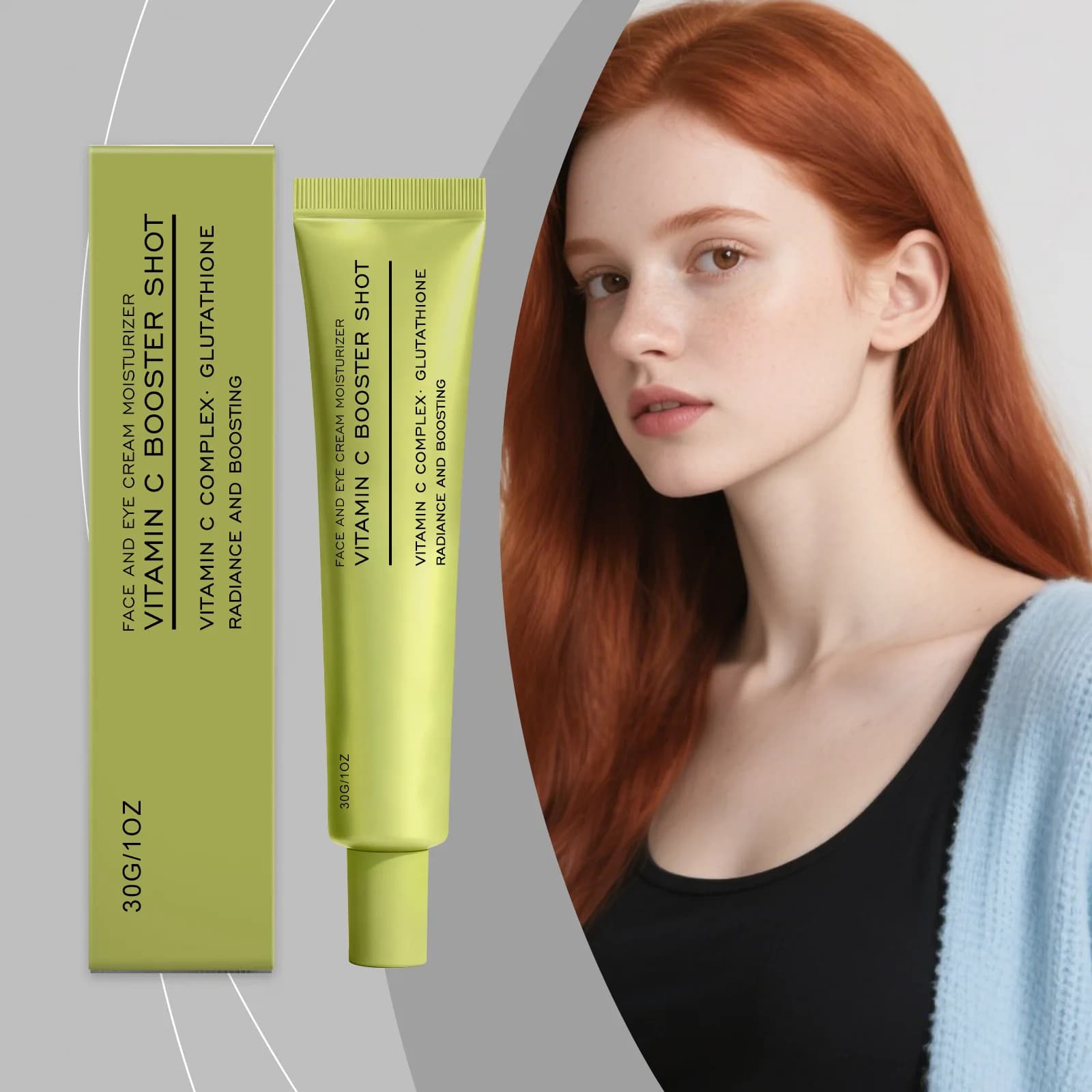Crema alla niacinamide per il viso, idratante profonda per occhi e pelle secca, ringiovanente, rassodante, riduce i pori, contiene vitamina C, illumina il tono della pelle, 30g