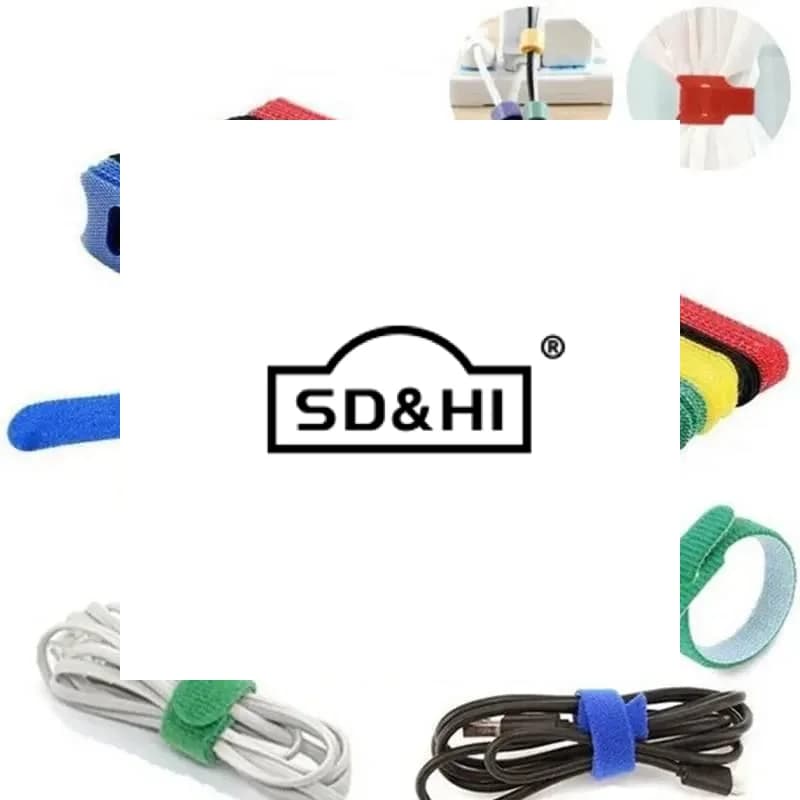 30/50/100 pezzi di velcro, organizer per cavi di alimentazione e dati, cinghie di fissaggio riutilizzabili
