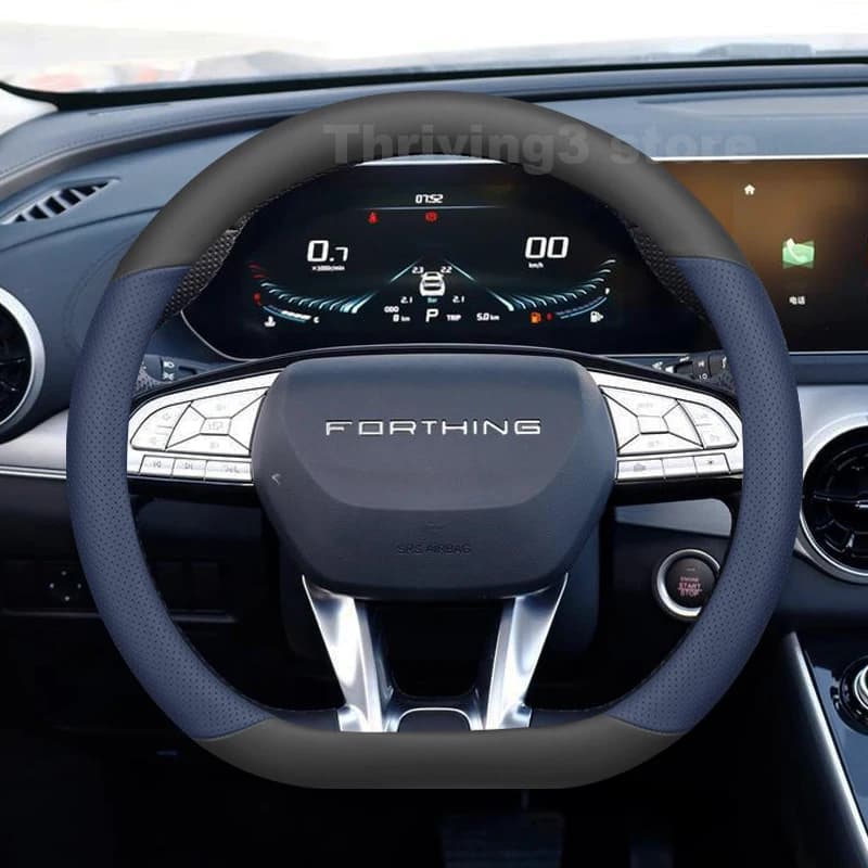 Coprivolante in Pelle per Auto DONGFENG FORTHING T5 EVO 2023-2026, Accessori per Volante Auto FORTHING T5 EVO 2025