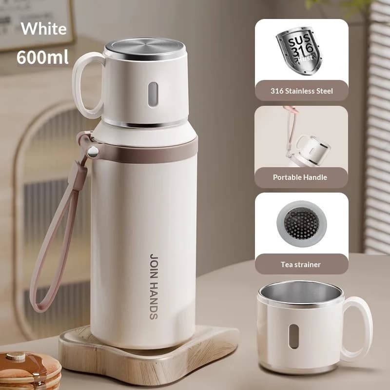 316 stainless steel isolated bottle 24 hours hot and cold leaks with straw and cover for gym, travel, outdoor sports
