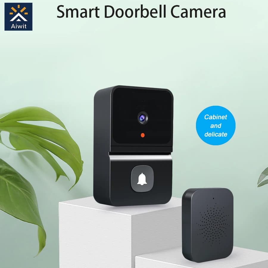 Tuya APP Campanello WIFI wireless Archiviazione cloud gratuita Visualizzatore visivo Videocitofono in standby prolungato