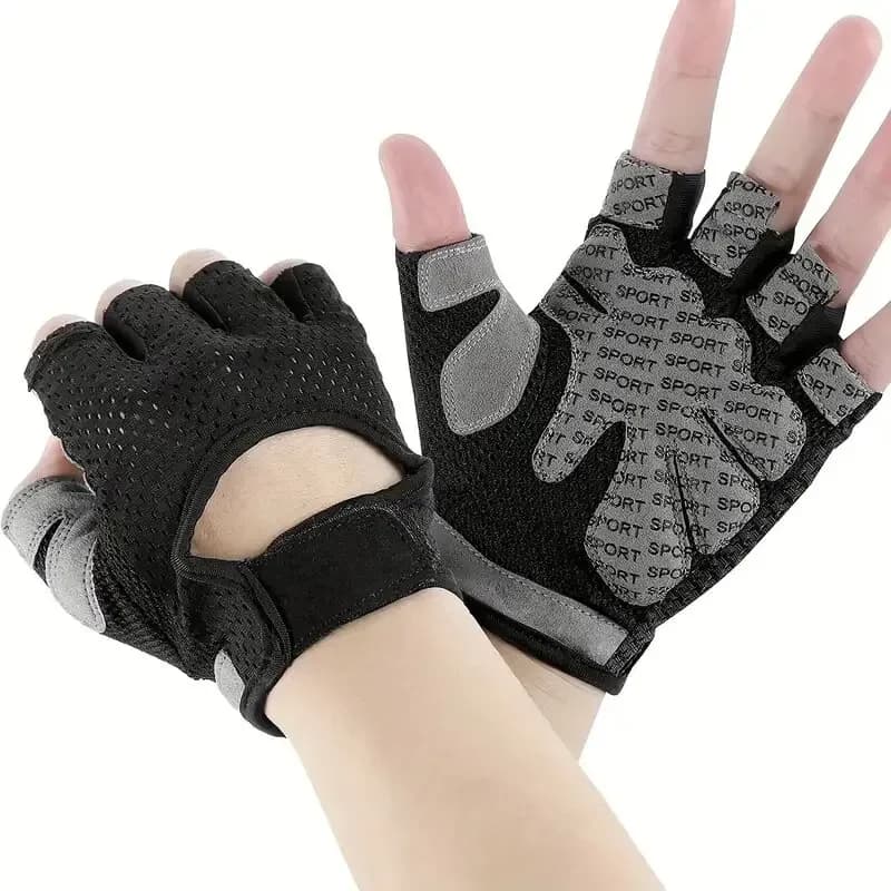 Unisex Weight Lifting Gloves Full Palm Protection Breathable Mesh Ring closure with adjustable hook for cycling in the gym