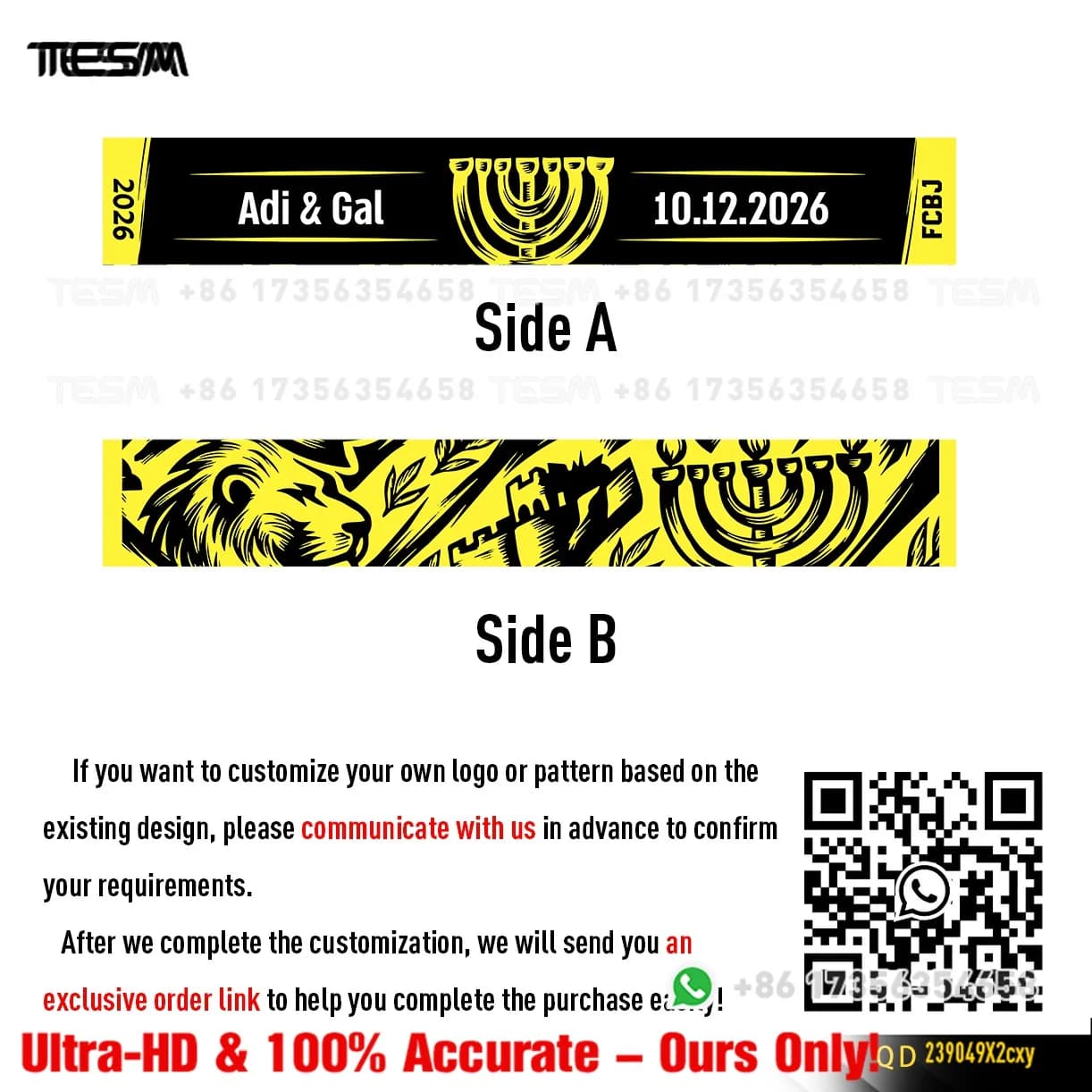 TESM Double Sided HD Printed Football Scarf Fan Cheer Scarf Matches and Parties Supporter Decorative Scarf